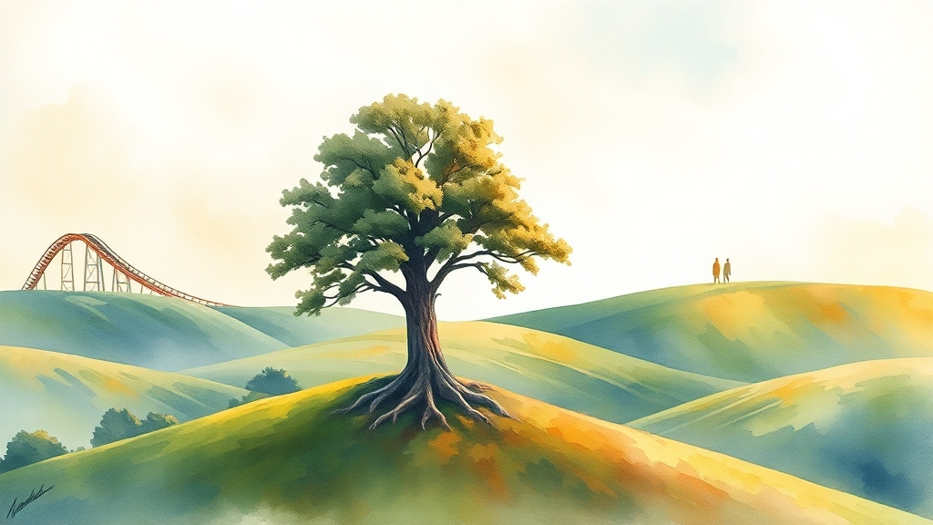 이더리움 투자 가이드: 시세 분석부터 스테이킹 수익률까지 6 이더리움 투자, 단기 vs 장기? (watercolor 스타일)