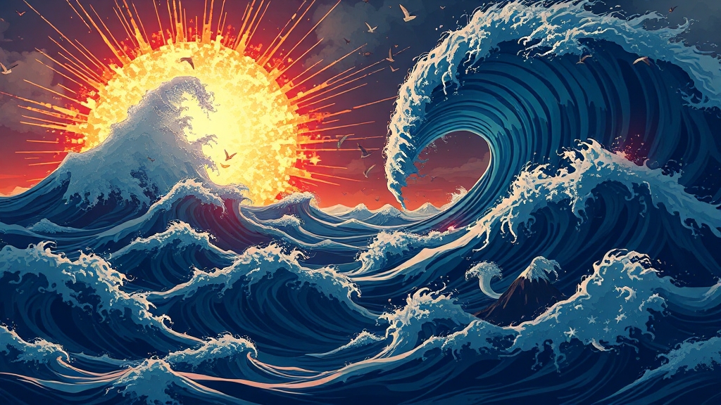 일본 지진 원인부터 대비법까지: 난카이 대지진 예측과 생존 가이드 2 일본 지진, 왜 잦을까? (illustration 스타일)