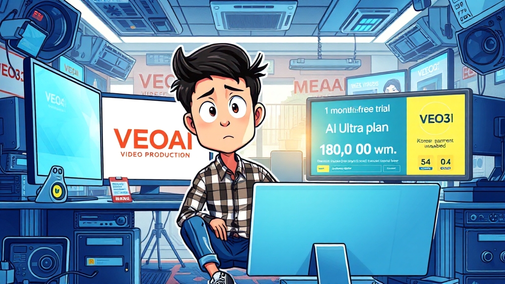 VEO3 완벽 가이드: 기본 개념부터 고급 활용법까지 6 VEO3 가격 정책 및 무료 이용 (cartoon 스타일)