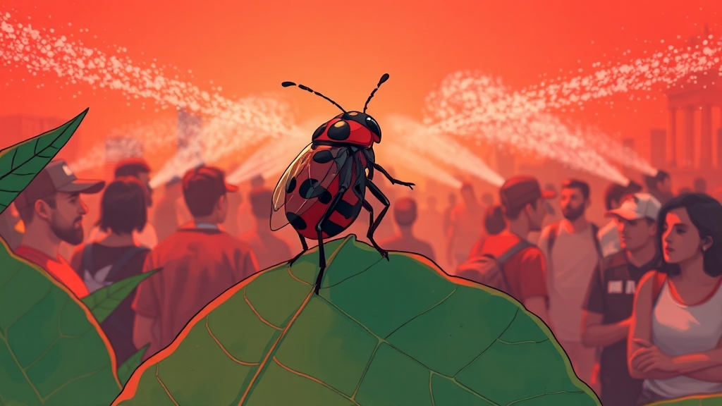 계양산 러브버그의 모든 것: 생태부터 대처법까지 총정리 8 지자체 대처 방법 (illustration 스타일)