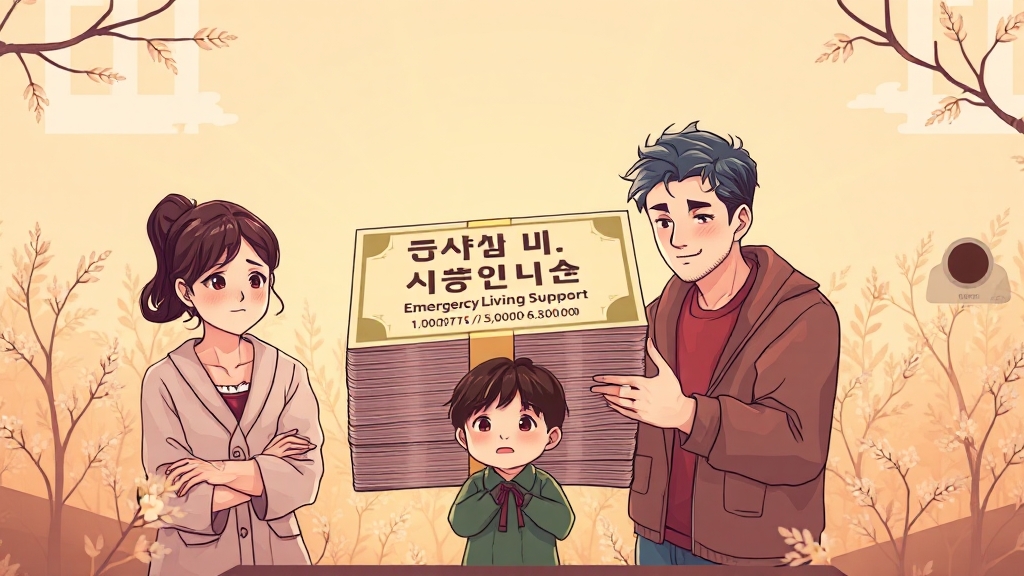 저소득층 긴급생활지원금 신청부터 사용까지 완벽 가이드 5 얼마를, 어떻게 받을까? (illustration 스타일)