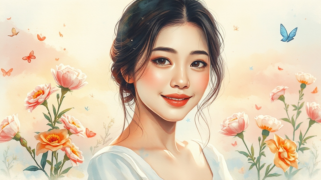 배우 이서이의 생애와 사망, 다재다능한 연기와 플로리스트 열정 9 그녀를 영원히 기억하며 (watercolor 스타일)