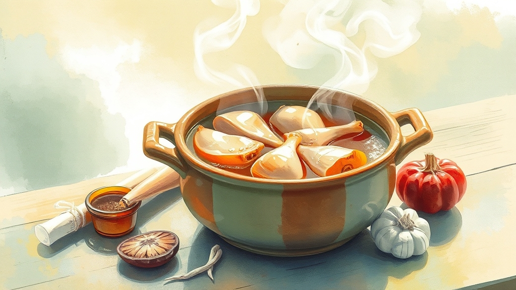 여름 삼계탕: 효능, 재료별 비교 & 복날 의미 완벽 가이드 2 여름 삼계탕, 왜 좋을까요? (watercolor 스타일)
