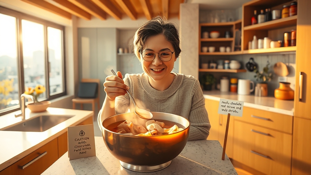 여름 삼계탕: 효능, 재료별 비교 & 복날 의미 완벽 가이드 6 삼계탕 섭취 가이드 & 주의사항 (realistic 스타일)