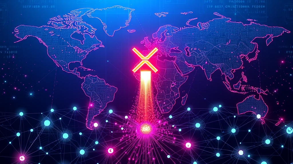 XRP: 리플 소송 완화 후 투자 기회는? 가격 전망과 위험 요소 분석 2 XRP: 해외 송금 혁신 (illustration 스타일)