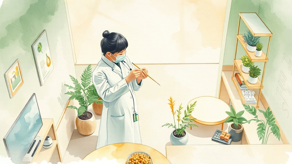 강남 유명 한의원, 대표적인 곳들은 어디? (watercolor 스타일)