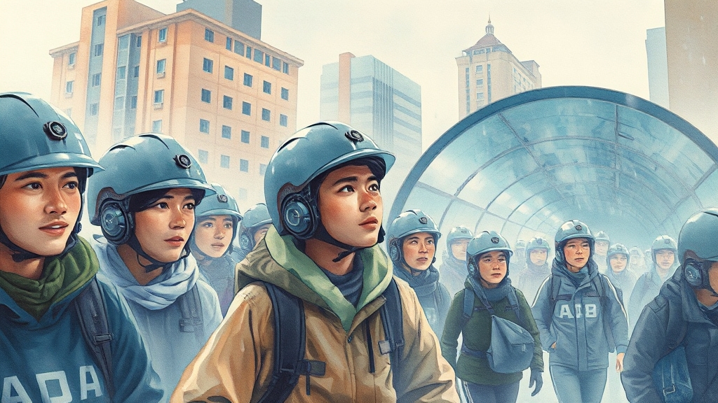 서울 폭우: 실시간 현황, 원인, 피해 및 안전 대처법 6 서울시, 폭우 대비 어떻게 하고 있나? (watercolor 스타일)