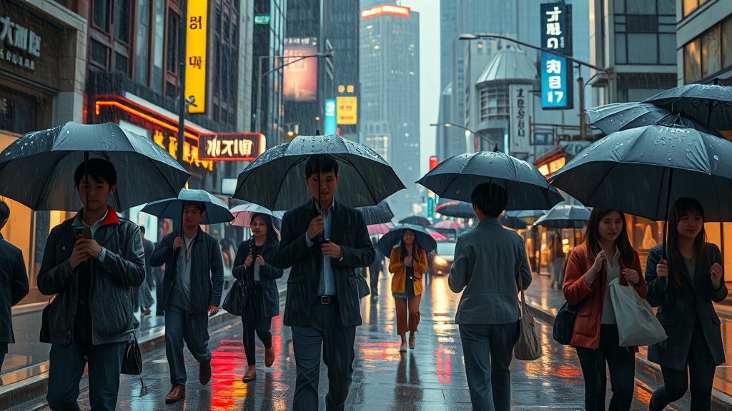 서울 폭우: 실시간 현황, 원인, 피해 및 안전 대처법 9 폭우, 안전 대비가 중요합니다! (realistic 스타일)