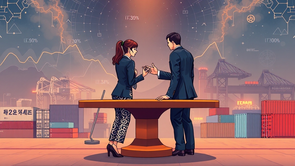 8월부터 한국에 25% 상호 관세 부과: 영향과 대응 전략 9 마무리 (illustration 스타일)