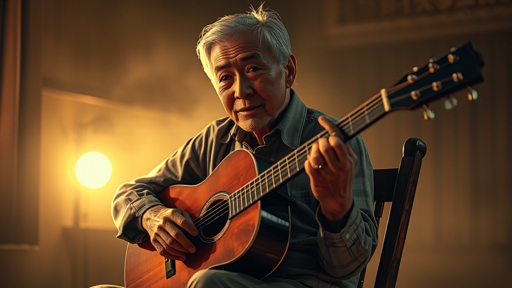 최백호: 낭만 고양이부터 영일만 친구까지, 그의 음악 인생 전부 4 최백호 히트곡 이야기 (realistic 스타일)