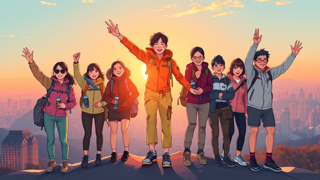 권은비-빠니보틀 열애, 금정산 데이트부터 일상까지 싹 공개! 3 금정산 등반, 데이트 비하인드 (illustration 스타일)