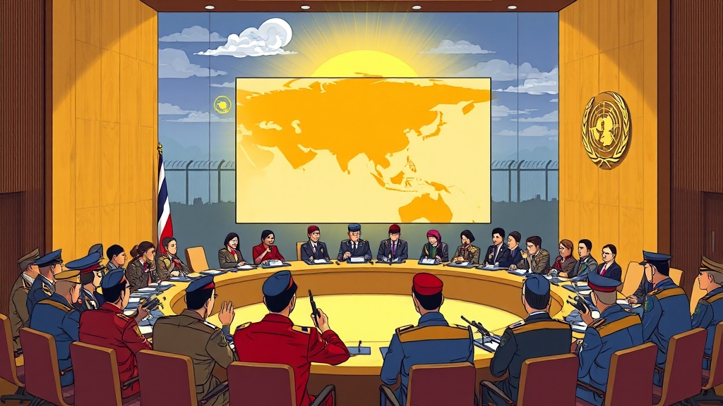 태국 계엄령: 여행, 환불, 경제 영향 및 안전 정보 총정리 7 국제 사회 반응, 향후 전망 (cartoon 스타일)
