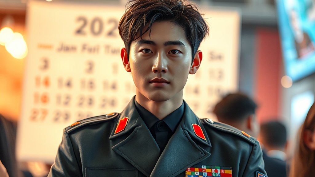 전역 예정일 상세 안내 (realistic 스타일)