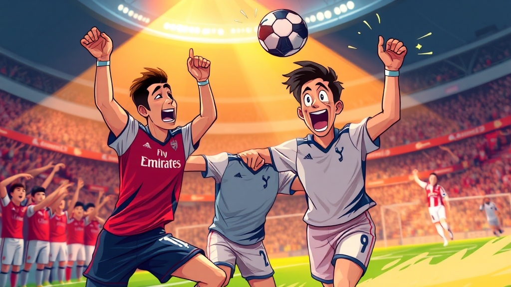 손흥민 출전! 아스널 vs 토트넘 북런던 더비 결과 & 하이라이트 3 경기 결과 및 주요 장면 분석 (cartoon 스타일)