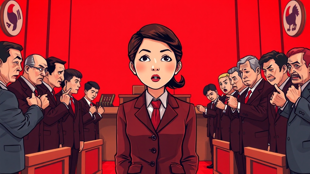 정치권 및 여론 반응 (cartoon 스타일)