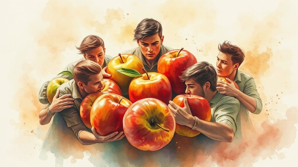 사과 게임 완전 정복: 규칙, 공략, 멀티플레이까지 5 다양한 모드와 꿀팁 (watercolor 스타일)