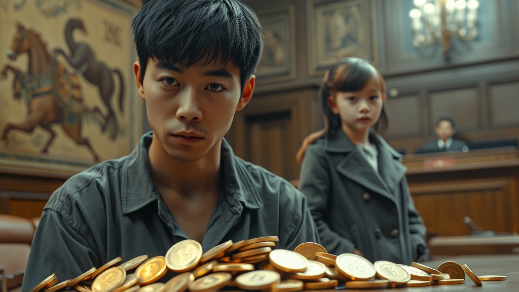 권도형의 범죄 혐의 상세 (realistic 스타일)