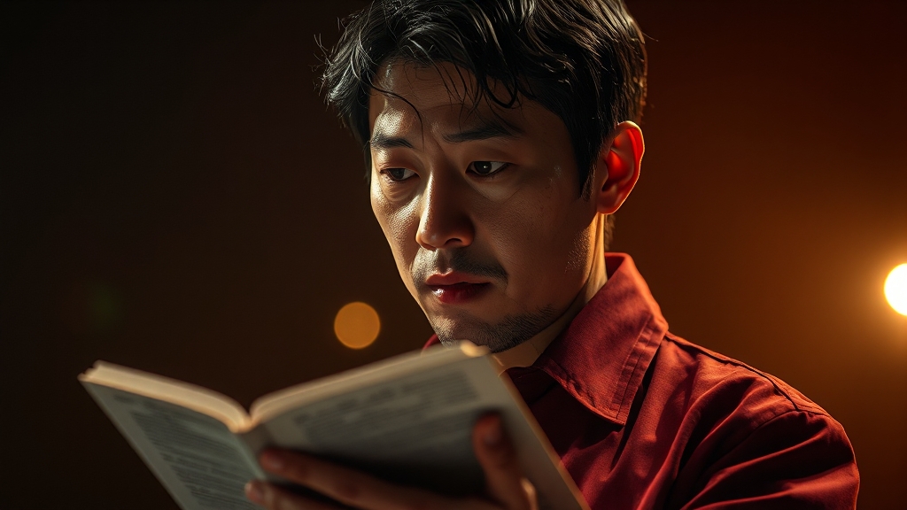 간경화 투병과 작품 (realistic 스타일)